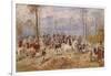 Fox Hunting, C. 1890-Julius von Blaas-Framed Giclee Print