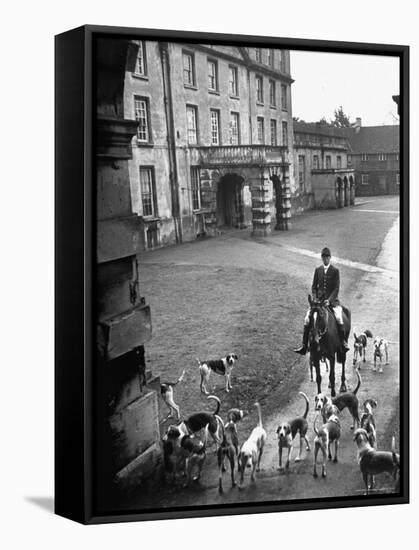 Fox Hunting, England-Mark Kauffman-Framed Stretched Canvas