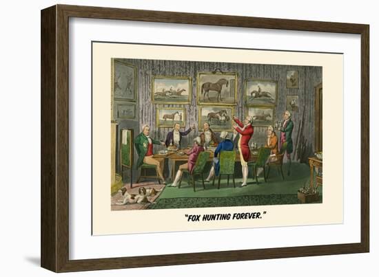 Fox Hunting Forever-Henry Thomas Alken-Framed Art Print