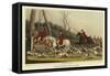 Fox Hunting Going into Cover-Henry Thomas Alken-Framed Stretched Canvas