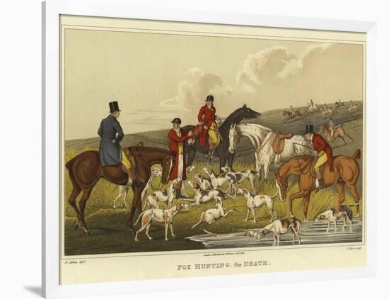 Fox Hunting, the Death-Henry Thomas Alken-Framed Giclee Print