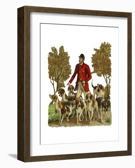 Fox Hunting-null-Framed Giclee Print