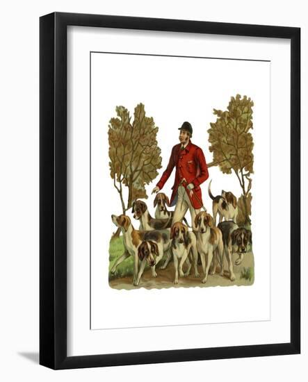 Fox Hunting-null-Framed Giclee Print