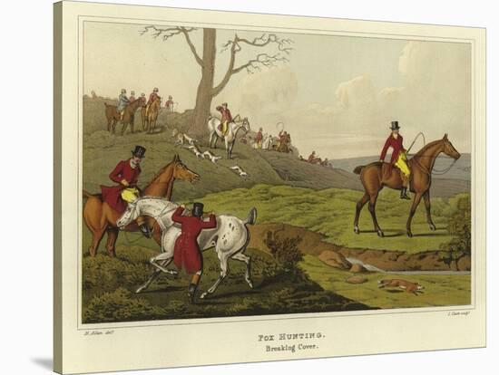 Fox Hunting-Henry Thomas Alken-Stretched Canvas