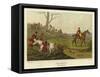 Fox Hunting-Henry Thomas Alken-Framed Stretched Canvas