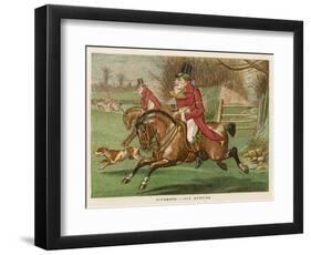 Fox Hunting-null-Framed Art Print