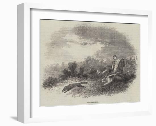 Fox-Hunting-null-Framed Giclee Print