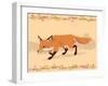 Fox in a Decorative Composition-Artistan-Framed Art Print