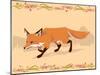 Fox in a Decorative Composition-Artistan-Mounted Art Print