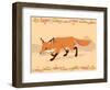 Fox in a Decorative Composition-Artistan-Framed Art Print