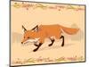 Fox in a Decorative Composition-Artistan-Mounted Art Print