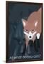 Fox in Blue-Ikuko Kowada-Framed Giclee Print