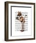 Fox in Boater-Fab Funky-Framed Art Print