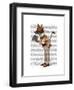 Fox in Boater-Fab Funky-Framed Art Print