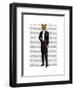 Fox in Evening Suit Full-Fab Funky-Framed Art Print