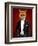 Fox in Evening Suit Portrait-Fab Funky-Framed Art Print