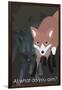 Fox in Gray-Ikuko Kowada-Framed Giclee Print