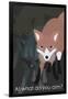 Fox in Gray-Ikuko Kowada-Framed Giclee Print