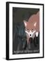 Fox in Gray-Ikuko Kowada-Framed Giclee Print