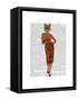 Fox in Orange, Full-Fab Funky-Framed Stretched Canvas