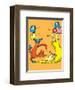 Fox in Socks (on orange)-Theodor (Dr. Seuss) Geisel-Framed Art Print