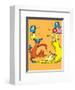 Fox in Socks (on orange)-Theodor (Dr. Seuss) Geisel-Framed Art Print