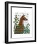 Fox In the Garden-Fab Funky-Framed Art Print