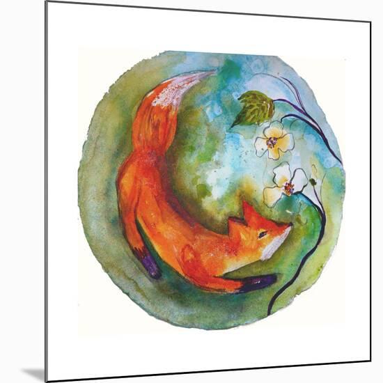 Fox in the Round-Wyanne-Mounted Giclee Print