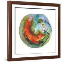 Fox in the Round-Wyanne-Framed Giclee Print