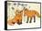 Fox Kits-Robbin Rawlings-Framed Stretched Canvas