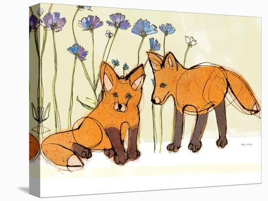 Fox Kits-Robbin Rawlings-Stretched Canvas
