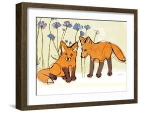 Fox Kits-Robbin Rawlings-Framed Art Print