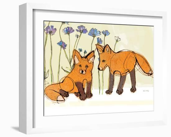 Fox Kits-Robbin Rawlings-Framed Art Print