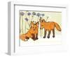 Fox Kits-Robbin Rawlings-Framed Art Print