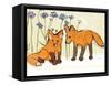 Fox Kits-Robbin Rawlings-Framed Stretched Canvas