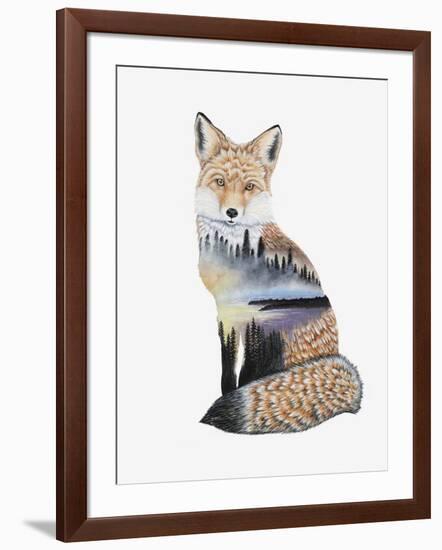 Fox Lake landscape-Michelle Faber-Framed Giclee Print