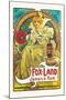 Fox-Land Jamaica Rum-Alphonse Mucha-Mounted Art Print