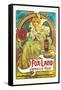 Fox-Land Jamaica Rum-Alphonse Mucha-Framed Stretched Canvas