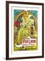 Fox-Land Jamaica Rum-Alphonse Mucha-Framed Art Print