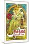 Fox-Land Jamaica Rum-Alphonse Mucha-Mounted Art Print