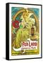 Fox-Land Jamaica Rum-Alphonse Mucha-Framed Stretched Canvas