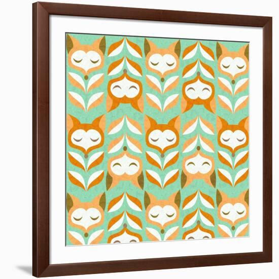 Fox Leaves-Gaia Marfurt-Framed Giclee Print