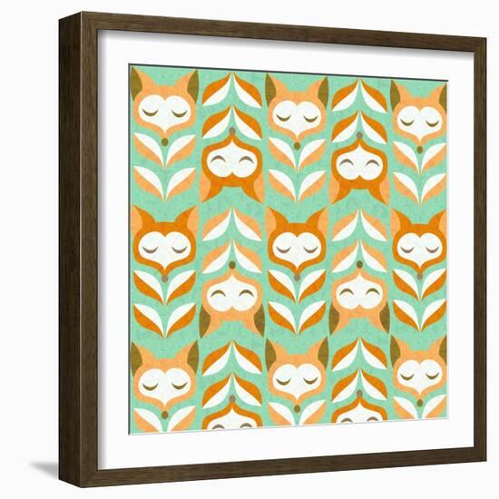 Fox Leaves-Gaia Marfurt-Framed Giclee Print