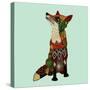 Fox Love-Sharon Turner-Stretched Canvas