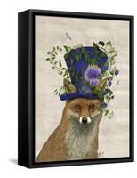 Fox Mad Hatter-Fab Funky-Framed Stretched Canvas