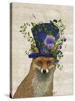 Fox Mad Hatter-Fab Funky-Stretched Canvas