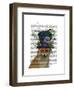 Fox Mad Hatter-Fab Funky-Framed Art Print