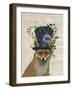 Fox Mad Hatter-Fab Funky-Framed Art Print