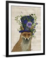 Fox Mad Hatter-Fab Funky-Framed Art Print