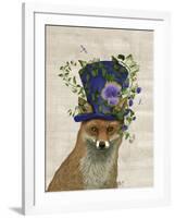 Fox Mad Hatter-Fab Funky-Framed Art Print